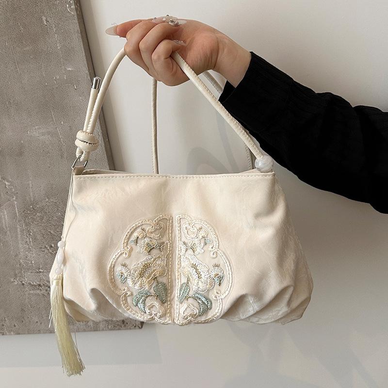 Trendy 2024 Chinese-Style Tassel Crossbody Bag - Women's Summer Fashion Shoulder Bag