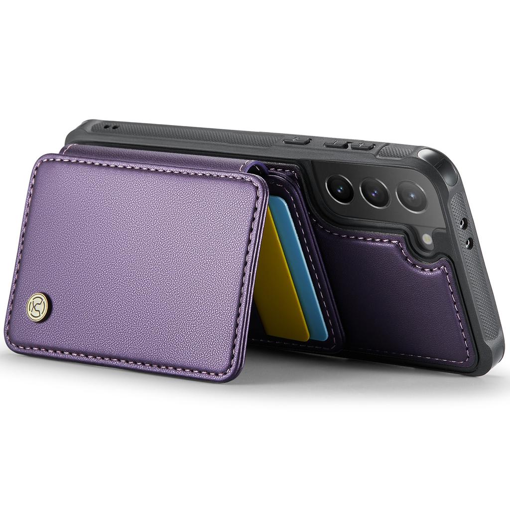 For Samsung Galaxy S21+ 5G Case Leather Mobile Cover with Detachable Magnetic Card Bag
