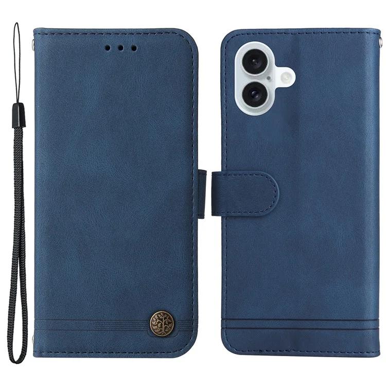 

For iPhone 16 Plus Case Wallet Leather Phone Cover with Magnetic Clasp
