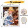 Disney Princess Winter Fairytale Oil Paint Digital Painting Art Kit FillIn Painting Home Decor