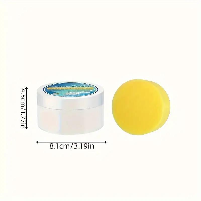 White Shoe Cleaner Paste - Multi-Purpose Whitening & Stain Remover for Faux Leather, Shoes, Bags & Car Interior