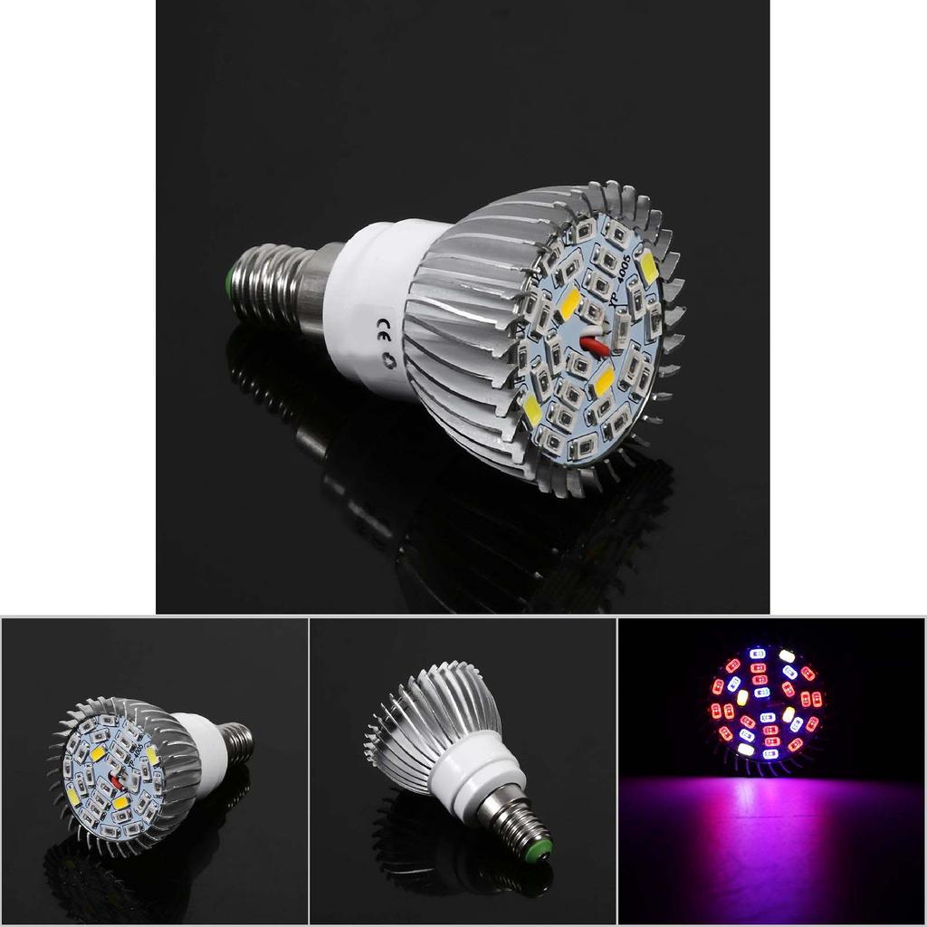 28W Full Spectrum Led Grow Light Growing Lamp Bulb For Flower Plant 85V-265V E14