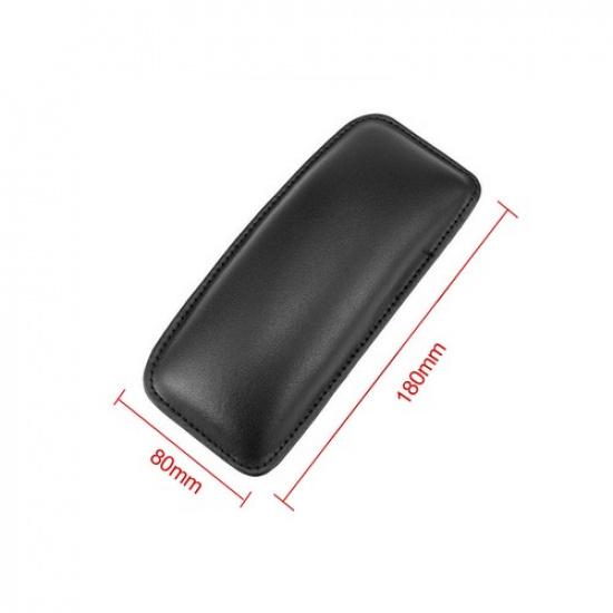 1x Black Car Interior Leg Cushion Pads Leather Protector Mat Cover Accessories