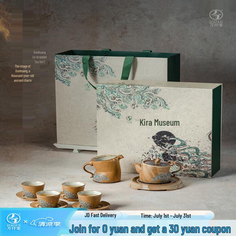 Подарочная коробка с керамическим чайным набором Edenus Dunhuang