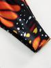 Women's Butterfly Print Halter Two-Piece Swimsuit - European and American Fashion, Hot Selling