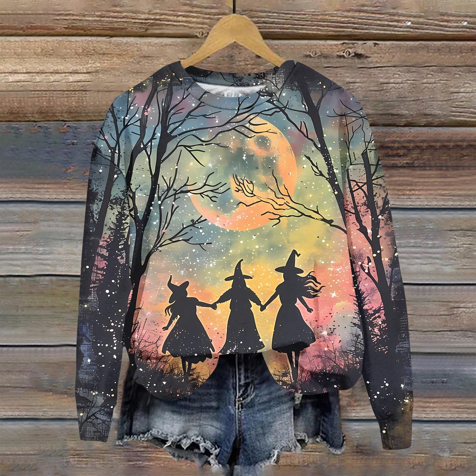 Женская мода повседневная толстовка с капюшоном с длинным рукавом и принтом на Хэллоуин S розовый