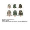 Christmas Tree Hanging Bags Shaped Drawstring Gift Bags, Xmas Treat Sacks, Holiday Pouches Candy Small Storage for Decorations Party Favors