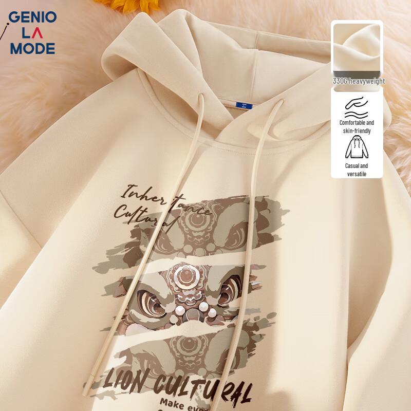 

GENIOLAMODE Men s Oversized Hooded Sweatshirt M