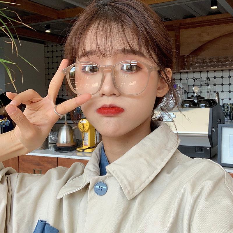 Women's Myopia Glasses Leopard Frame Prescription Anti Blue Light Computer Glasses Korean Style Large Frame gafas hombre