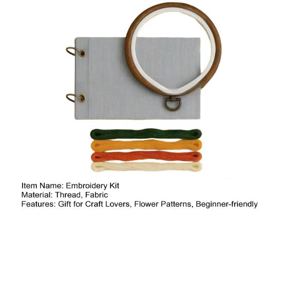 Yeni Başlayanlar İçin Nakış Seti Çiçek Desenleri Nakış Dikişlerini Öğrenin El Nakışı Seti Çok Sayıda Aksesuar İçerir El Sanatları Severler İçin Hediye