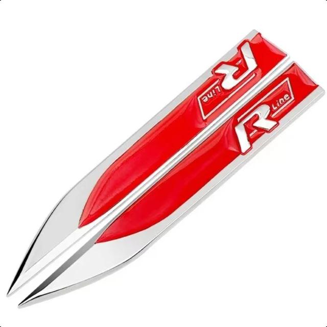 

VW GTI GOLF 2026 Hot For VW VOLKSWAGEN 1PCS 3D Metal Car Body Side Fender Badge For Volkswagen VW Golf 7 6 5 GTD GLI Logo Sticke