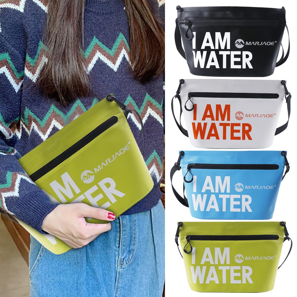 Waterproof Diving Shoulder Pack with Zipper PVC Swimming Shoulder Pack High-Capacity Portable Multifunctional for Outdoor Sport
