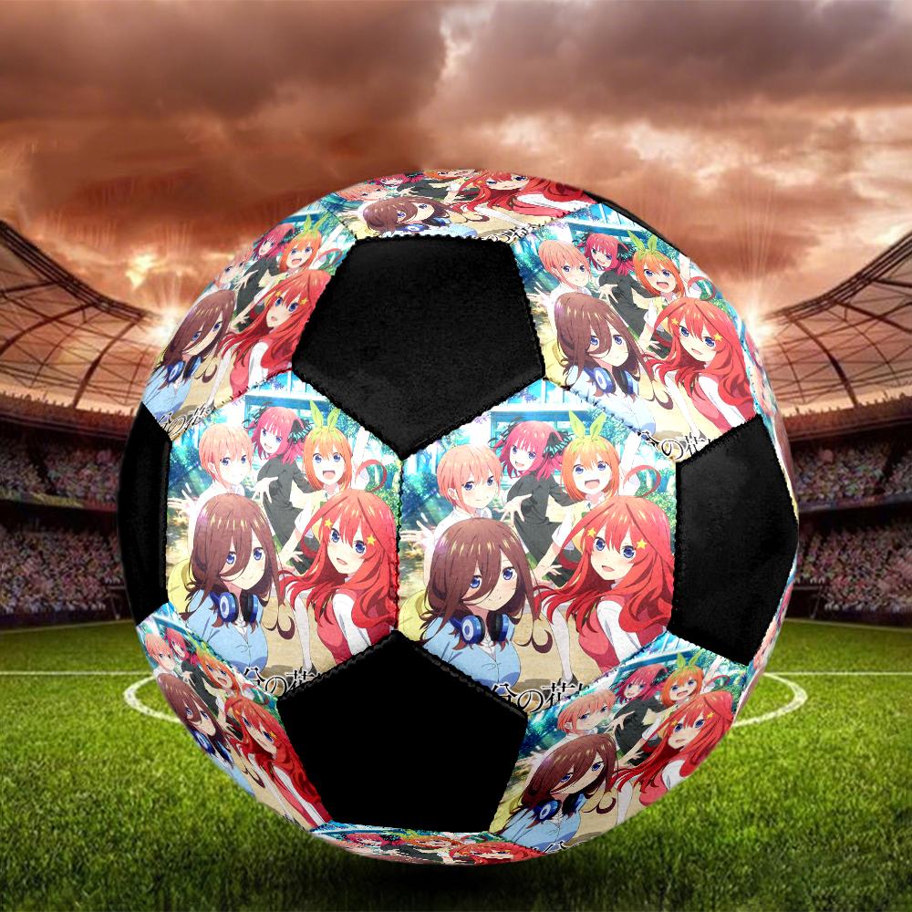 Soccer Ball Colorful Machine Stitched PVC Size 5 Team Training Competition Ready Durable High-Bounce Cool Sports Gift