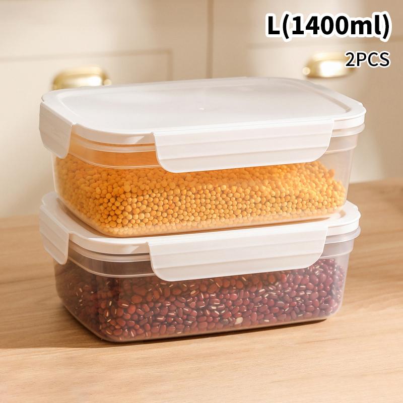 850/1400Ml Transparent Fridge Organizer Food Storage Containers Fresh Vegetable Fruit Refrigerator Storage Box Kitchen Organizer