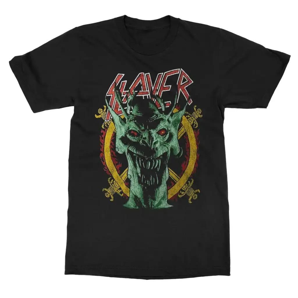 Slayer South of Heaven Vintage Album Cover Graphic Unisex Heavyweight Cotton Oversized Rock Band T-Shirt 4XL