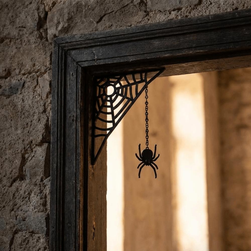 Creepy Spider Web Door Frame Prop Fun Haunted House Decor Holiday Gift Giving
