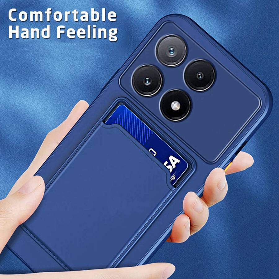 Luxuriöse Weiche Silikon-Wallet-Hülle Für Xiaomi 14T 11T 13T Poco C75 M3 M4 X7 F7 Redmi A3 9C 13C 14C Note 9 10 11 12 13 14 Pro Kartenhalter Fach Rückseite