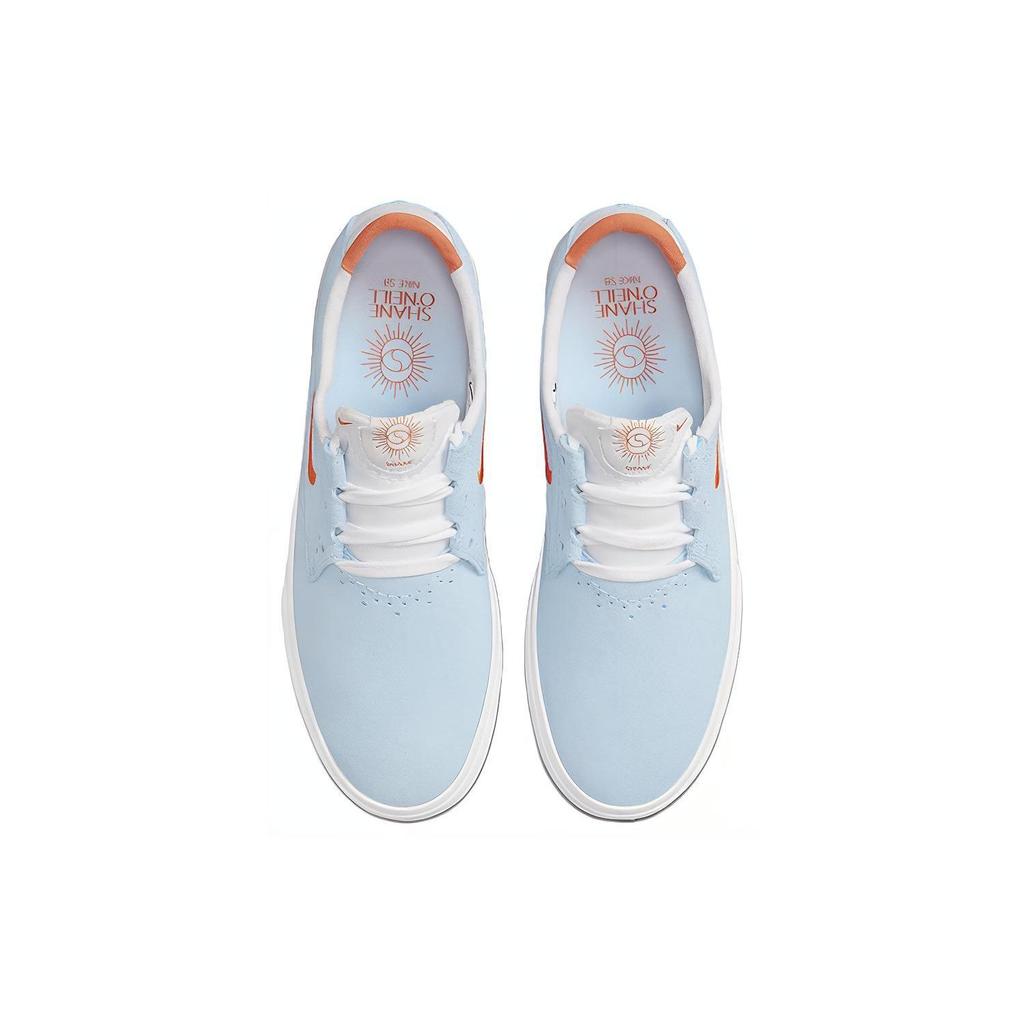 Nike Shane SB Celestine Blau Orange Unisex Sneakers Weiß Sicherheitsorange BV0657-406