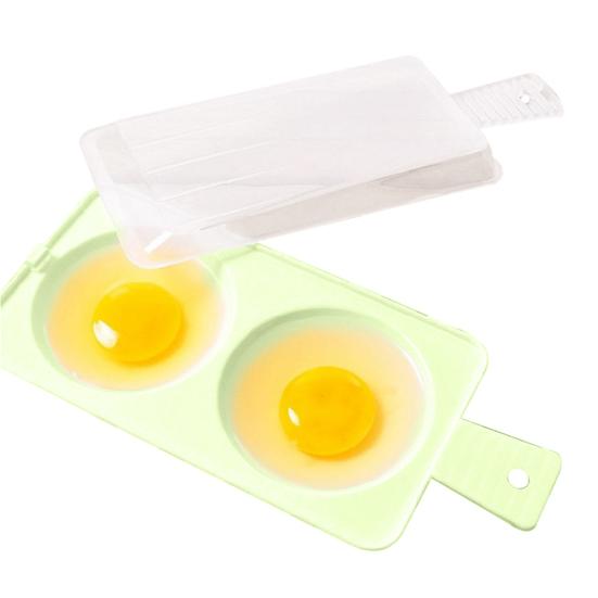 2 Slots Creative Microwave Oven Moisture Egg Steamer Poacher Cooker Kitchen Tool