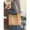Tote Bag with Large Capacity, Single-shoulder Bag, Suede Fabric, for Commuting and Casual Wear.