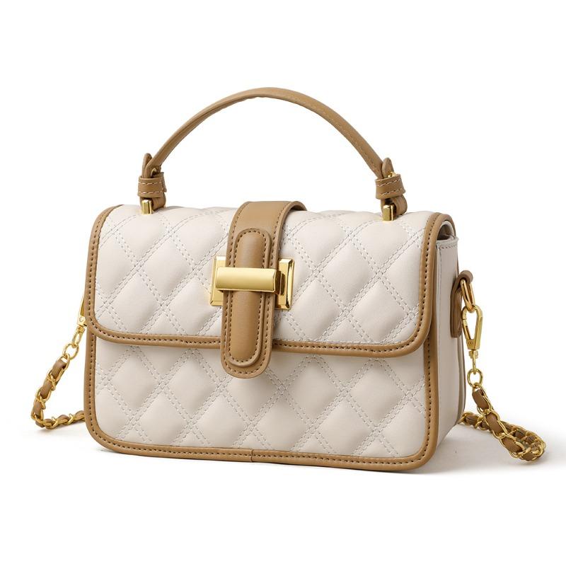 

Today s popular small bags for women s spring new fashion versatile diamond chain messenger bag portable small square bag