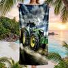 Tractor Fashion Beach Towel: Ideal for Summer Adventures Soft, Absorbent and Quick Drying Suitable for Swimming and Bathing