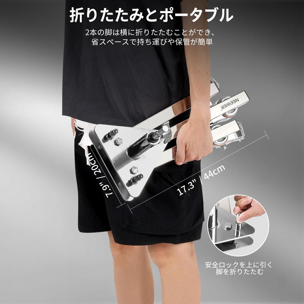 NEEWER Light Stand Base Photography C Stand Base Heavy Duty Stainless Steel with Wheels Junior to Baby Adapter Included Suitable for 28mm C Light
