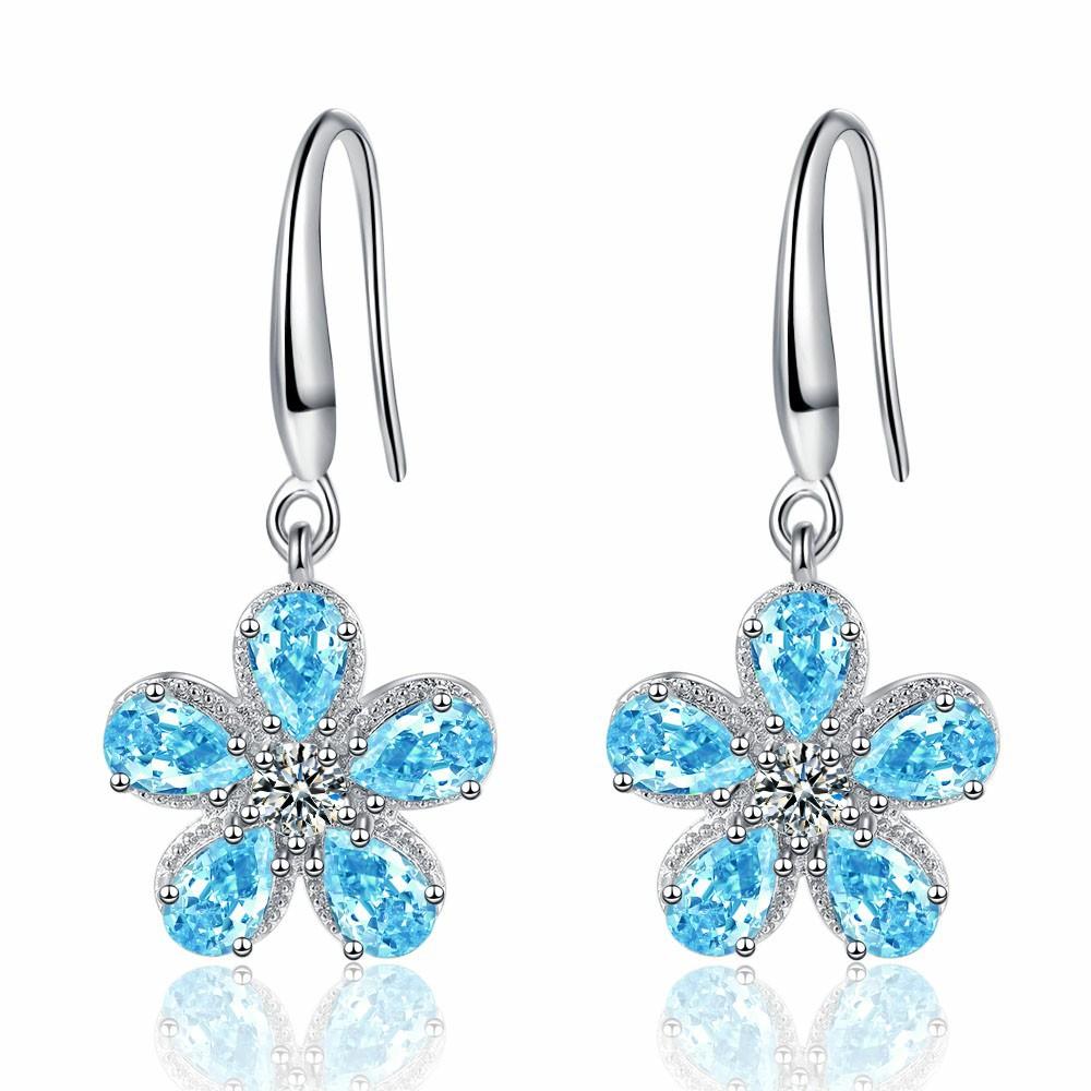 2026 Micro-inlaid Zircon Five-petal Flower Ear Buckle Earrings, Temperament Personality Trendy Versatile Stud Earrings Women