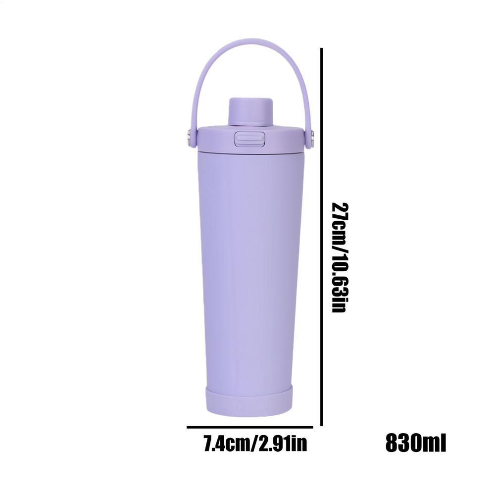 

Insulated Mug Stainless Steel Cup With Lid Portable Hot Cold Drinks Tumbler For Tea Coffee Beverage Hiking Travel Office Outdoor 830ml фиолетовый