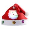 Light Kids Led  Adult Christmas Hat Santa Claus Snowman Reindeer Cap Xmas Gifts