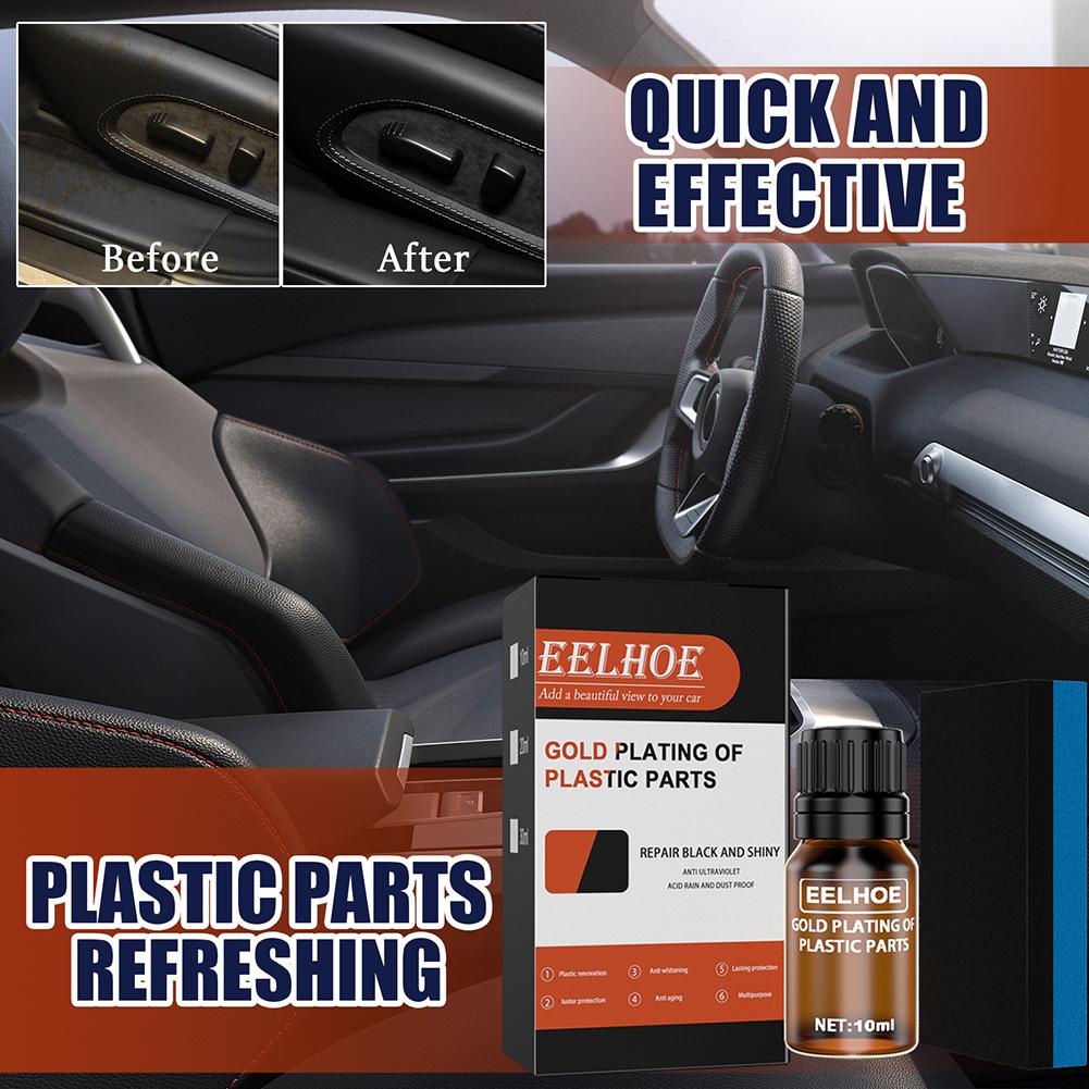 10ml/20ml/30ml Car Dashboard Refurbishment Agent with Sponge Coating Paste Maintenance Cleaner Coating Cleaning Tool