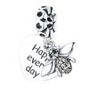 2026 Bee Series Daisies Honeycomb Charm Charm Beads DIY Jewelry Bracelet Accessories 925 Silver