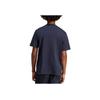 Adidas Originals Trefoil Logo Print Color Block Casual Crew Neck T-Shirt Men Tops Legendary-Ink-Blue IC8414