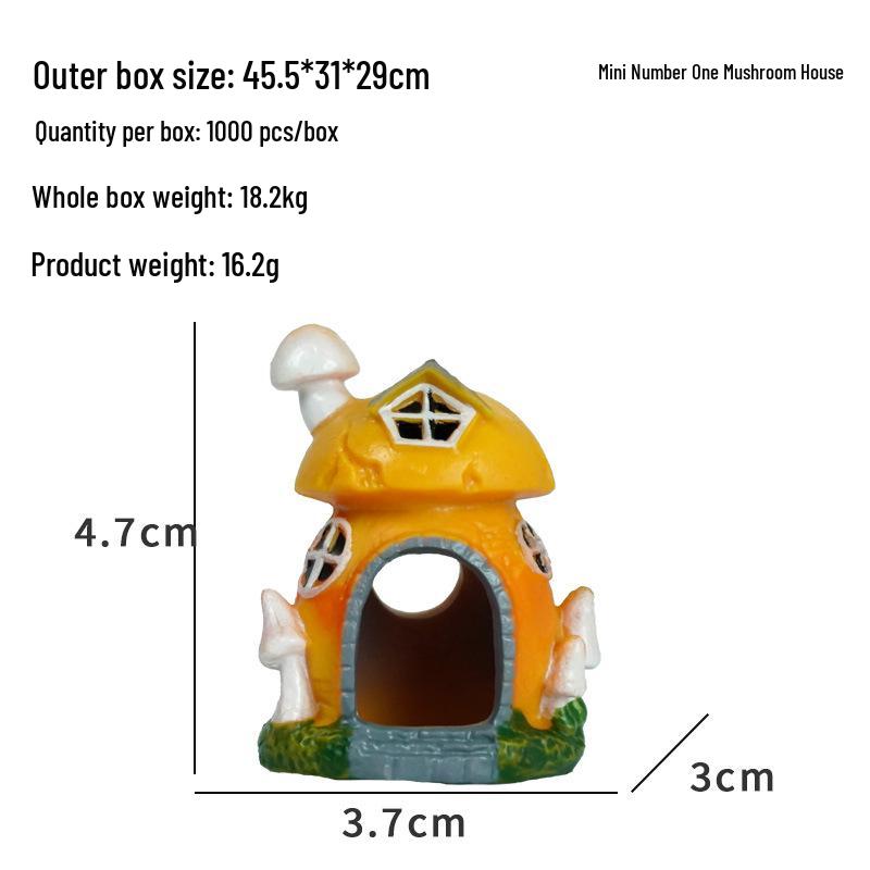 Mini Eremitkräftsgömställe: Ny Svamp- & Snäckskalsakvariedekor för Landskapsarkitektur och Yngelkasse