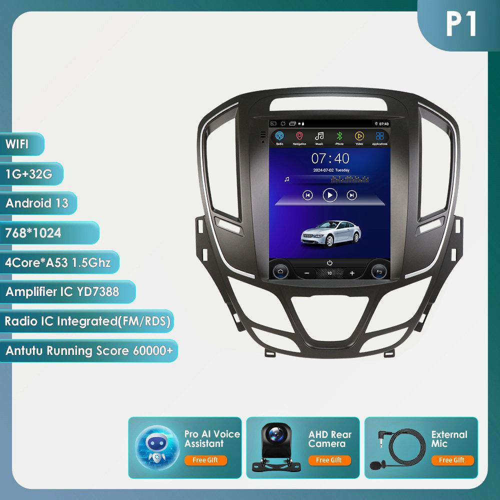 9.7inch Android 14 Car Radio Player for Opel Insignia Buick Regal 2014 - 2018 Carplay Auto Car Multimedia Stereo 7862 GPS