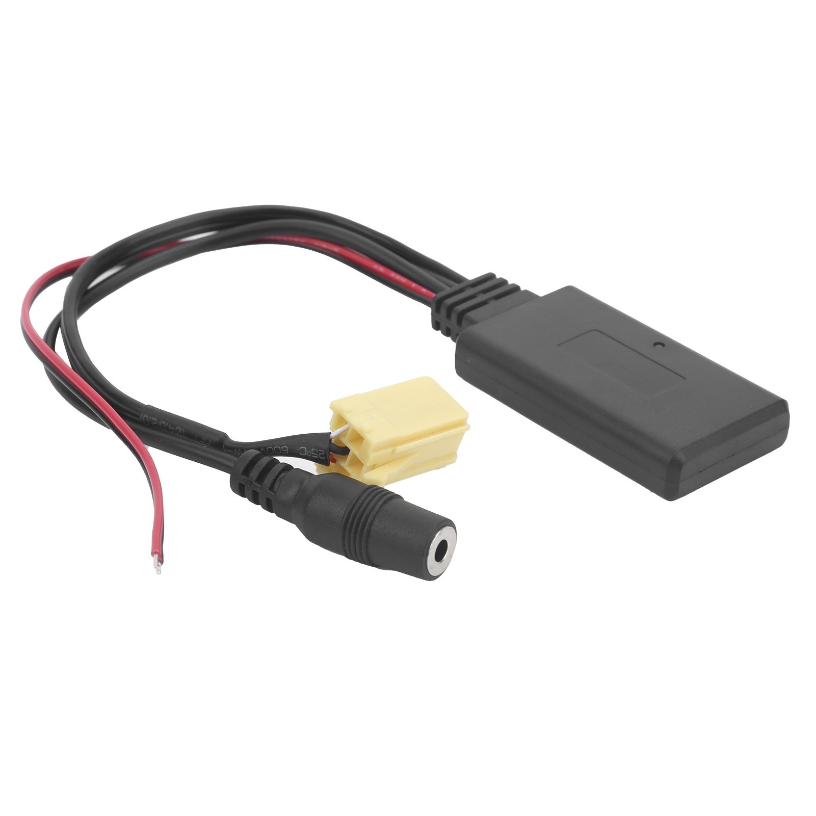 

6-контактный Bluetooth 5.0 AUX аудиоадаптер с микрофоном, кабель 59,1 дюйма, подходит для Fiat Ducato 2011