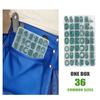 595 Piece Air Conditioning O Gasket Kit, 36 Size Green Rubber O Gasket Set with Size References In Storage Case for Repair Use and Maintenance
