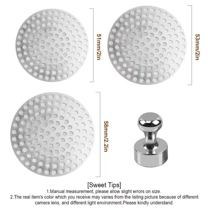 Magnetized Espresso Puck Screen and Magnet Kit 51/53/58mm Double Layer Espresso Coffee Mesh Filter Screens with Magnetic Pin