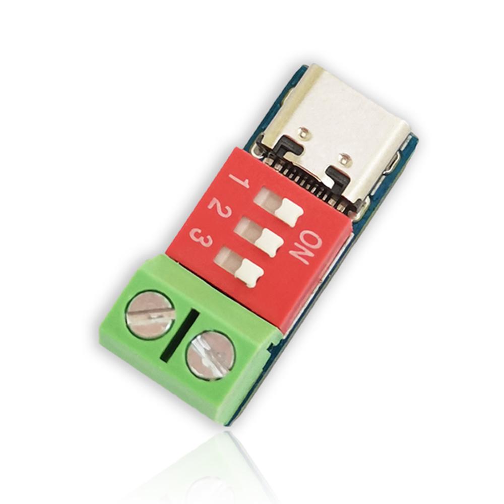 Type-C PD QC Trigger 5V~20V  Dial Code Adjustment DC Voltage Power Module Dial Adjustment Voltage Fast Charging Decoy Module