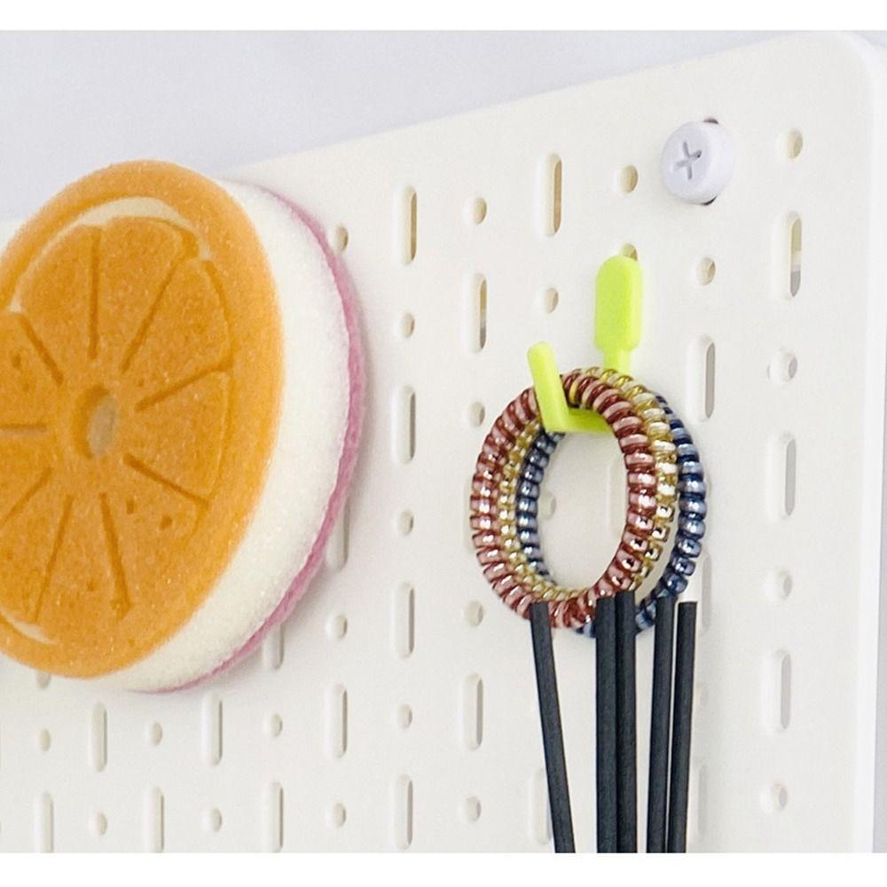 10Pcs Hardware Tool Oblique Hanger J Shape Pegboard Hook New Hole Board Hook