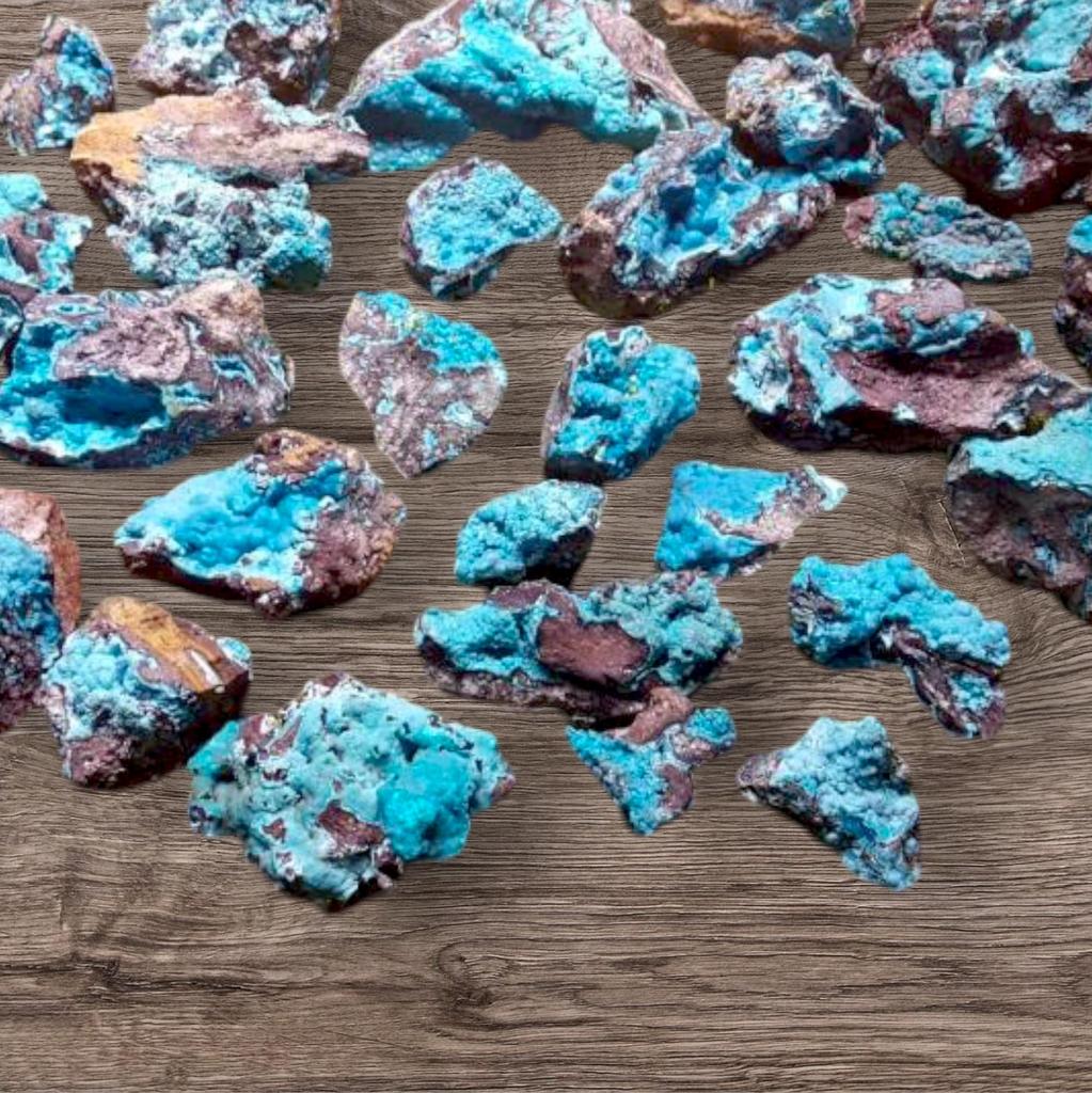 Natural Chrysocolla Rough, Loose Gemstone Raw Crystal, Untreated Mineral Rough, 25-55 MM Size Rough. Chrysocolla Specimens Gemstone Raw.