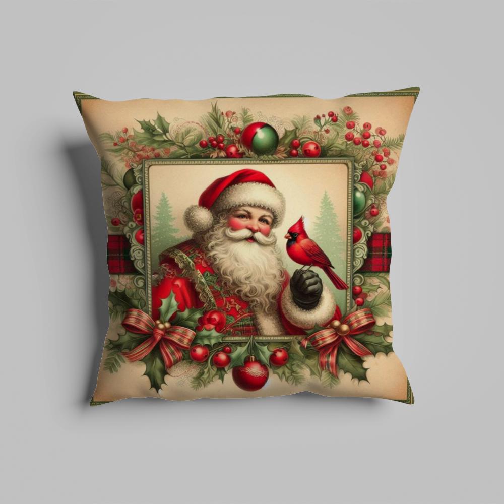 Kissenbezug luxuriös Heimbüro, Sofa dekorativ Mehrgrößen Autositzkissen, Kissenbezüge Weihnachtsmann Weihnachten Retro
