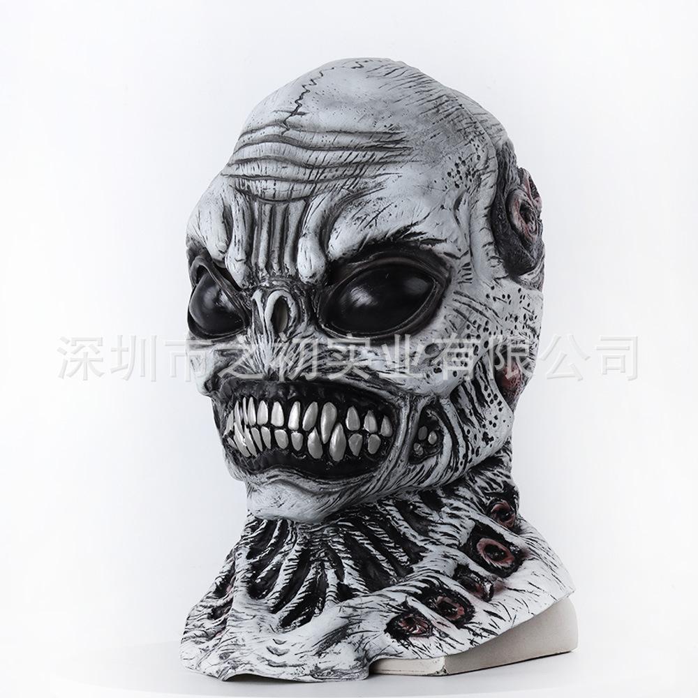 New Halloween Horror Frogman Alien Full-Face Latex Costume Mask
