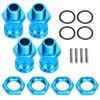 4pcs Aluminum Alloy 17mm Hex 23mm Wheel Extension Adapter for 1Celsius8 RC Car Model
