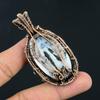 Handmade Tree of Life Copper Wire Wrapped Pendant Dendritic Opal & Moonstone Gemstone Pendant Jewelry for Women