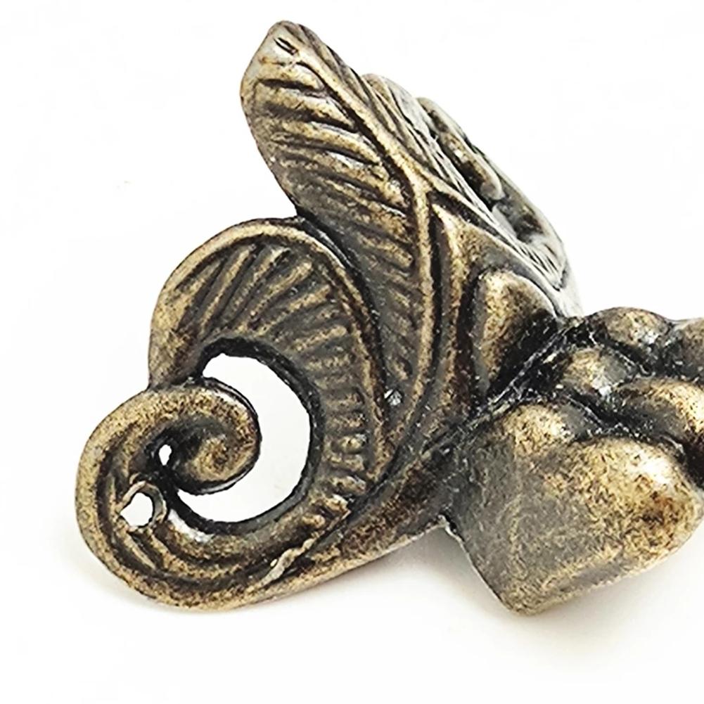 Retro Brass Corner Protectors for Wood Cases and Decorative Boxes Pack of 4