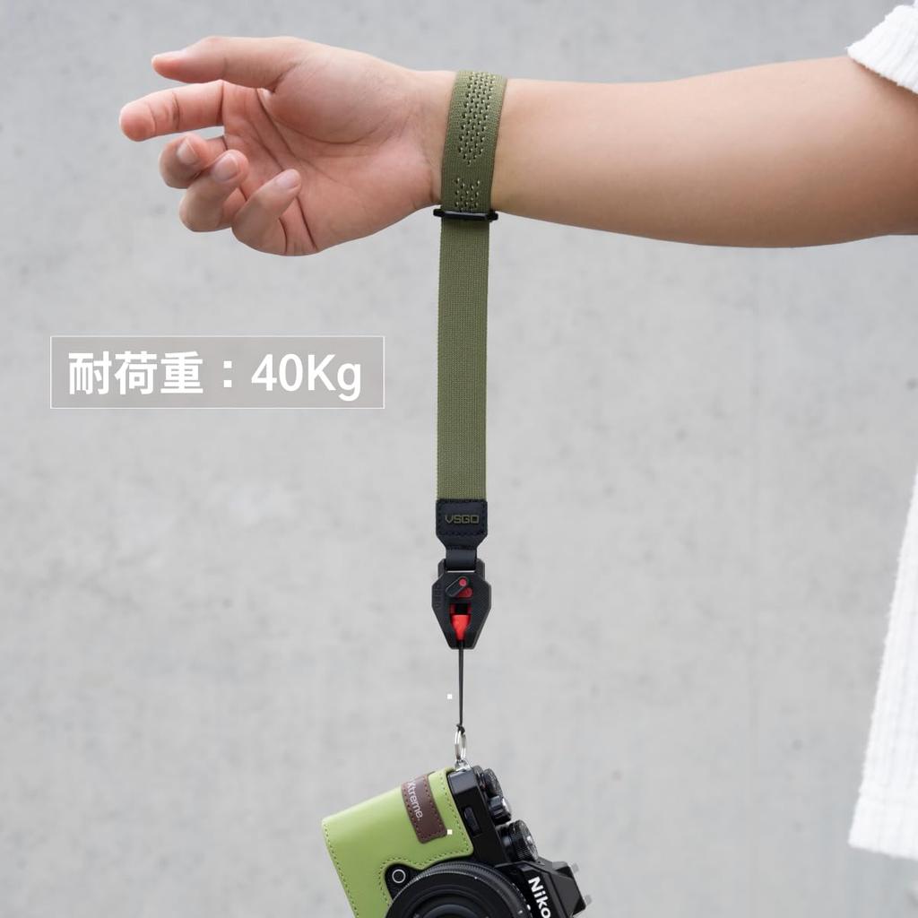 VSGO Causal Camera Wrist Drop Compatible with DSLR and Mirrorless Quick 40kg Weight 2 Lengths Available Strap, Lightweight, Prevention, Cameras,