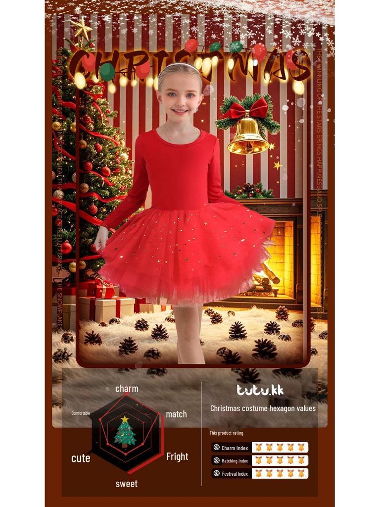 Children's Ballet Dance Costume - Princess Star Print Leotard