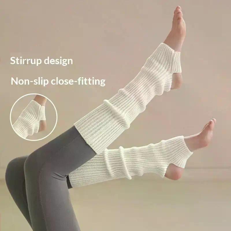 1Pair Women Leg Warmers Winter Girl Female Leg Cover For Gym Fitness Nylon Latin Dance Ballet Yoga Loose Socks Long Stocking