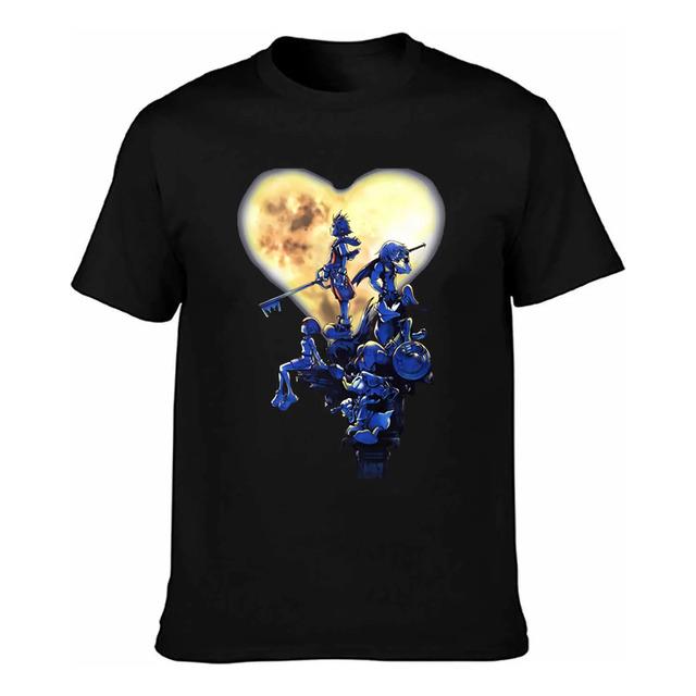 Camiseta Kingdom Hearts Sora Donald Goofy Keyblade Moon S